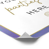 SIREN Beach Mermaid Bachelorette Panty Drop Game Poster (Ecke)