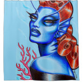 Siren des Meeres Duschvorhang (Vorderseite)