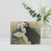 Siren dunkle Meerjungfrau-Postkarte Postkarte (Stehend Vorderseite)