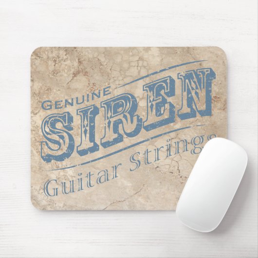 Siren Guitar Strings Mauspad (Mit Mouse)