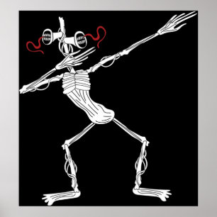Siren Head Dance Dabbing Poster