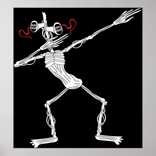 Siren Head Dance Dabbing Poster (Vorne)