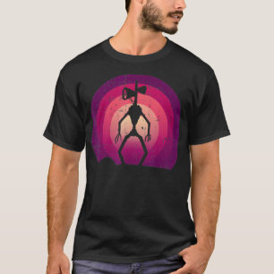 Siren Head Lazy Halloween Kostüm Retro Cryptid T-Shirt