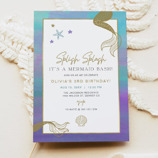 SIREN Lila Gold Mermaid Bash Birthday Party