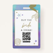 SIREN Meerjungfrau kaufen die Braut ein Getränk QR Ausweis (Vorderseite)