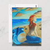 Siren - Meerjungfrau Postkarte (Vorne/Hinten)