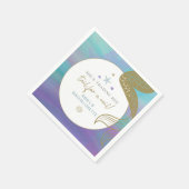 SIREN Mermaid Schwanz für einen Schleier Bachelore Serviette (Ecke)