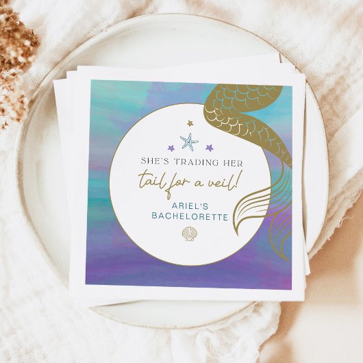 SIREN Mermaid Schwanz für einen Schleier Bachelore Serviette