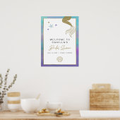 SIREN Mermaid Tropical Brautparty Willkommen Poster (Küche)