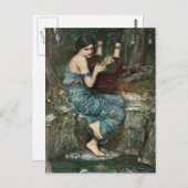 Siren Playing Musik für Seeleute Postkarte (Vorne/Hinten)