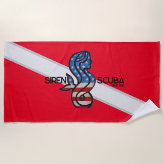 SIREN SCUBA - Patriot/Dive Flag, Strandtuch