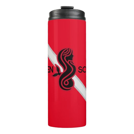 SIREN SCUBA - Red/Dive Flag, thermische Tasse (Vorderseite)