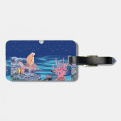 Sirena mirando la luna gepäckanhänger (Rückseite horizontal)