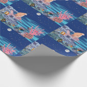 Sirena mirando la luna geschenkpapier (Ecke)