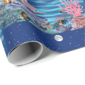 Sirena mirando la luna geschenkpapier (Rolleneckpunkt)