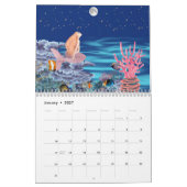 Sirena mirando la luna kalender (Jan 2027)