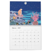 Sirena mirando la luna kalender (Feb 2027)