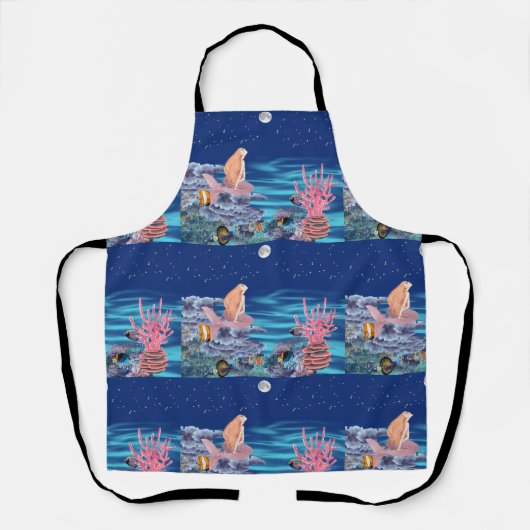 Sirena mirando la luna schürze (Vorderseite)