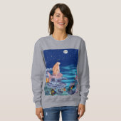Sirena mirando la luna sweatshirt (Vorne ganz)