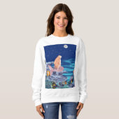 Sirena mirando la luna sweatshirt (Vorne ganz)