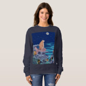 Sirena mirando la luna sweatshirt (Vorne ganz)