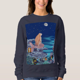 Sirena mirando la luna sweatshirt