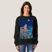 Sirena mirando la luna sweatshirt (Vorne ganz)