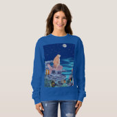 Sirena mirando la luna sweatshirt (Vorne ganz)