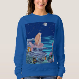 Sirena mirando la luna sweatshirt