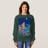 Sirena mirando la luna sweatshirt (Vorne ganz)