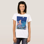 Sirena mirando la luna T-Shirt (Vorne ganz)