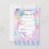 Sirena-PARTY EINLADUNG (Vorderseite)