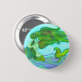 Sirene am Felsen Button (Vorne & Hinten)