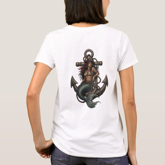 Sirene des Ankers T-Shirt (Rückseite)
