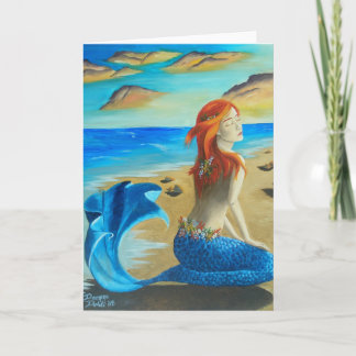Sirene - leere Gruß-Karte Karte