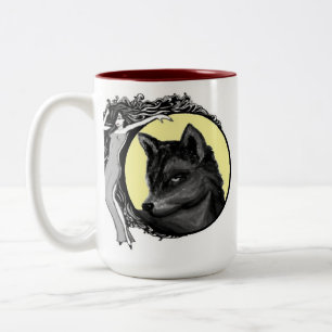 Sirene-Lied-Tasse Zweifarbige Tasse