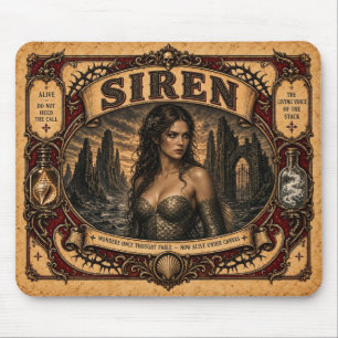 Sirene, Vintage-Circus-Monster Mousepad