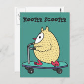 Sirenen-Roller Postkarte (Vorne/Hinten)