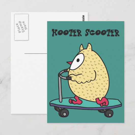 Sirenen-Roller Postkarte (Vorne/Hinten)