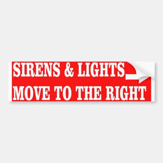 SIRENEN U. LICHTER AUTOAUFKLEBER (Vorne)