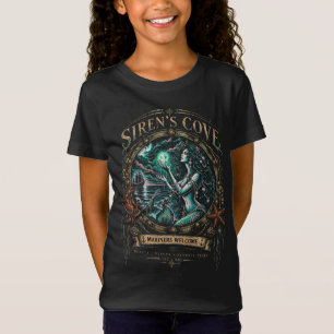 Sirene's Cove Dark Mermaid Nautical Kinder T-Shirt