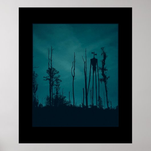 Sirenhead Siren Head Horror Creepypasta Poster (Vorne)