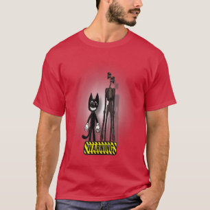 Sirenhead Siren Kopf Gruseliger Horror Charakter s T-Shirt