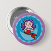 Sirenita de Linda. Sirena, sirena Button (Vorne & Hinten)