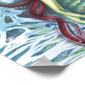 Sirens Liebe a Mermaids Kiss Poster (Ecke)