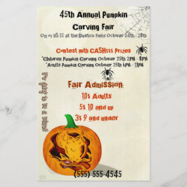 Sirens Spuk Halloween Pumpkin Carving Event Flyer