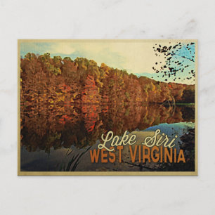 Siri-See West Virginia Postkarte