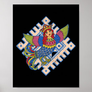Sirin Mythologische Slawische Nordische Heidentum Poster