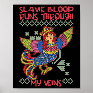 Sirin Mythologische Slawische Nordische Heidentum Poster