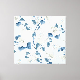 Siringa, Hibiskus Blume, Stoffmuster. Leinwanddruck